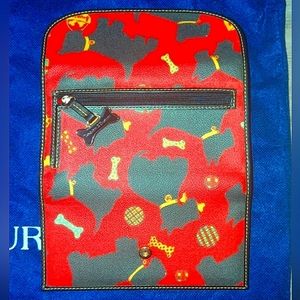 NEW! "Dooney & Bourke" Red Scottie Dog "Continental" Long Checkbook Wallet